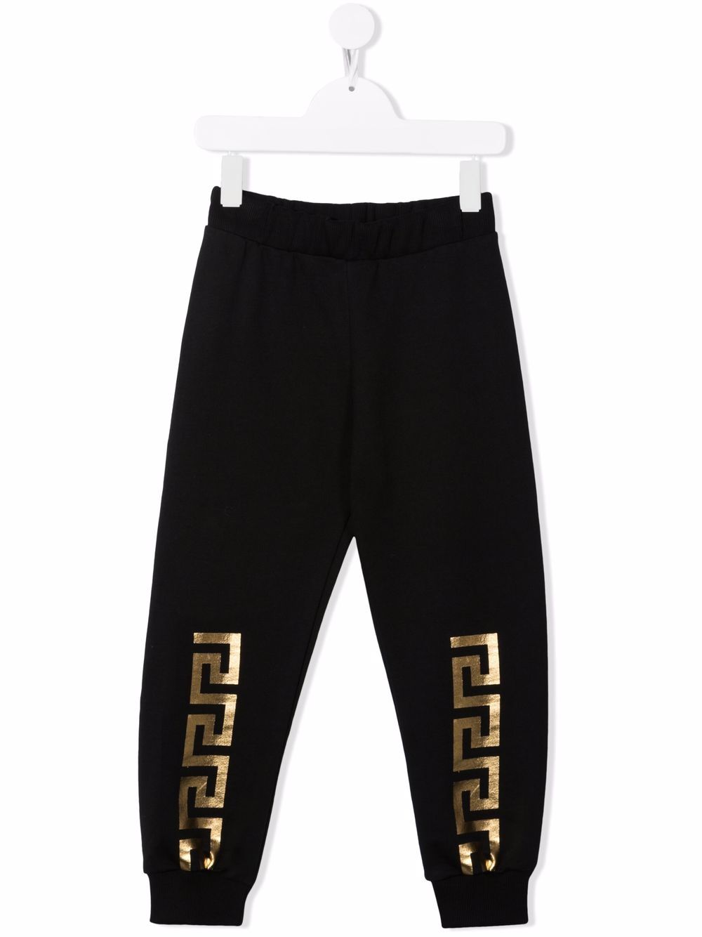 Versace Kids Greca-print logo track pants - Black von Versace Kids