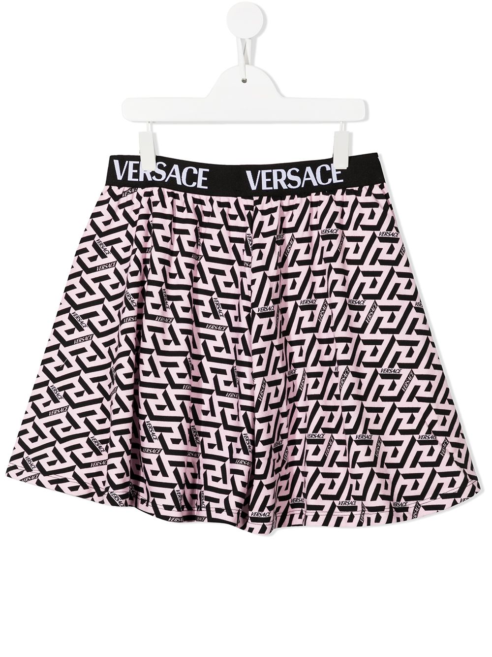 Versace Kids La Greca print shorts - Pink von Versace Kids