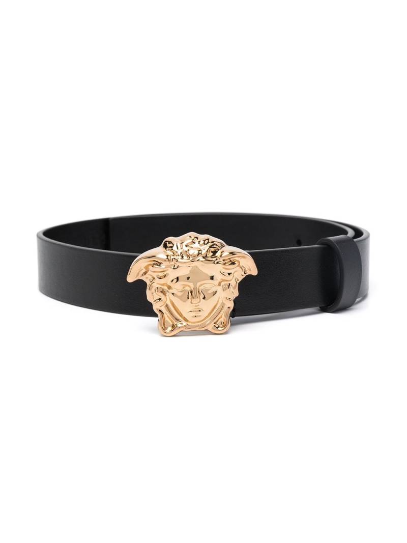 Versace Kids La Medusa leather belt - Black von Versace Kids