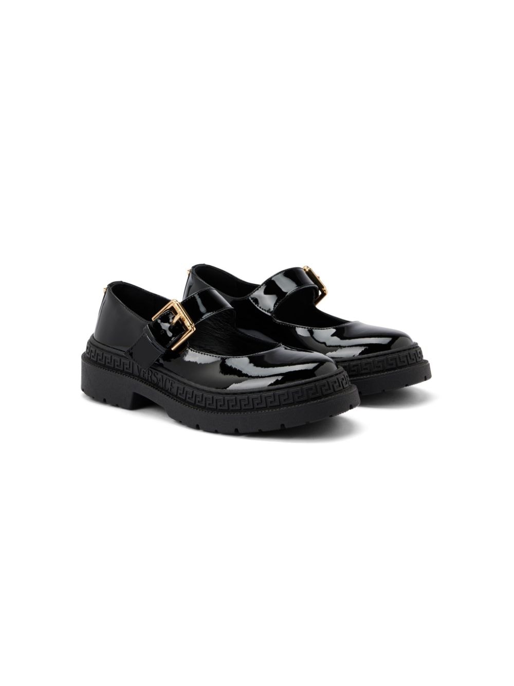 Versace Kids La Medusa loafers - Black von Versace Kids