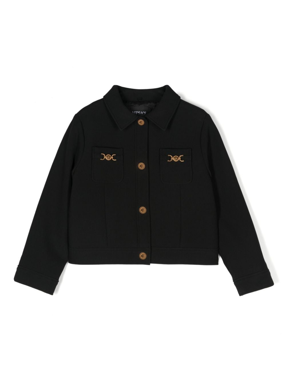 Versace Kids Medusa Head-buttons jacket - Black von Versace Kids