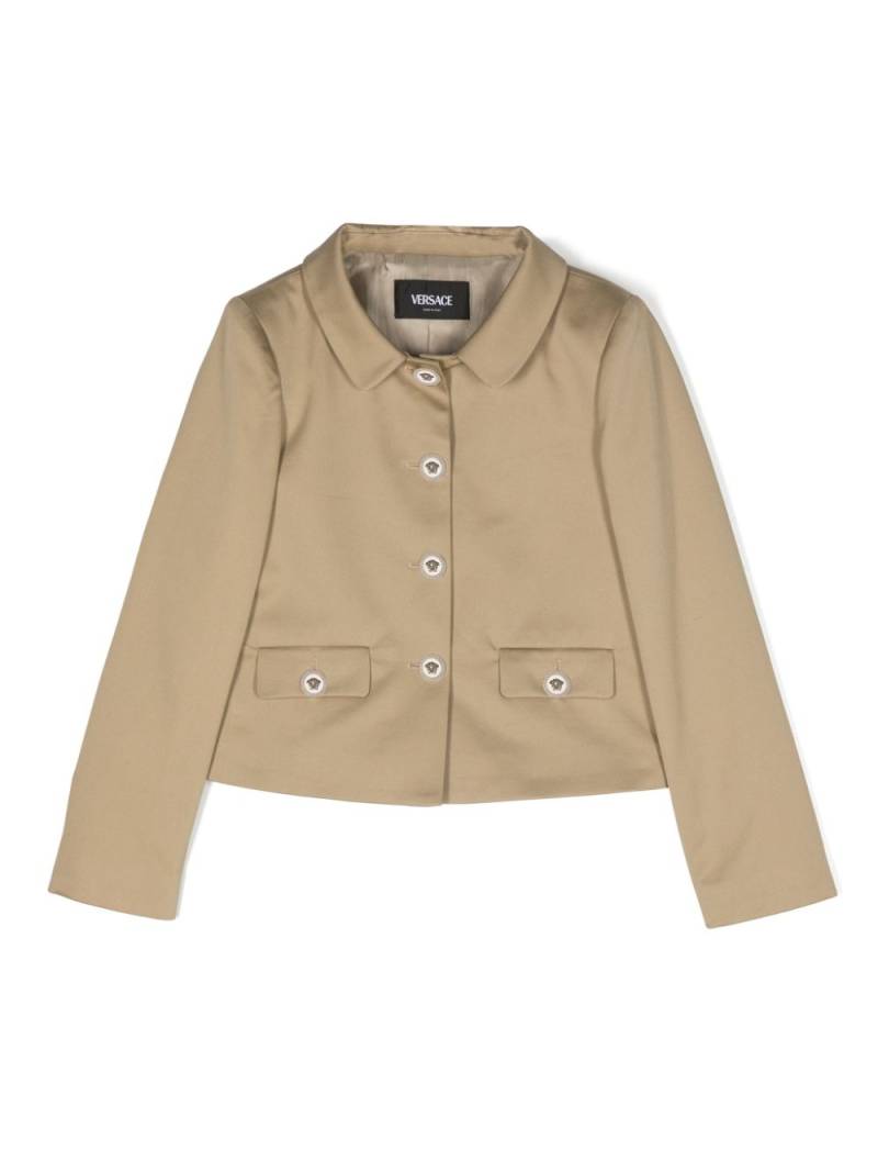 Versace Kids Medusa Head-buttons jacket - Neutrals von Versace Kids