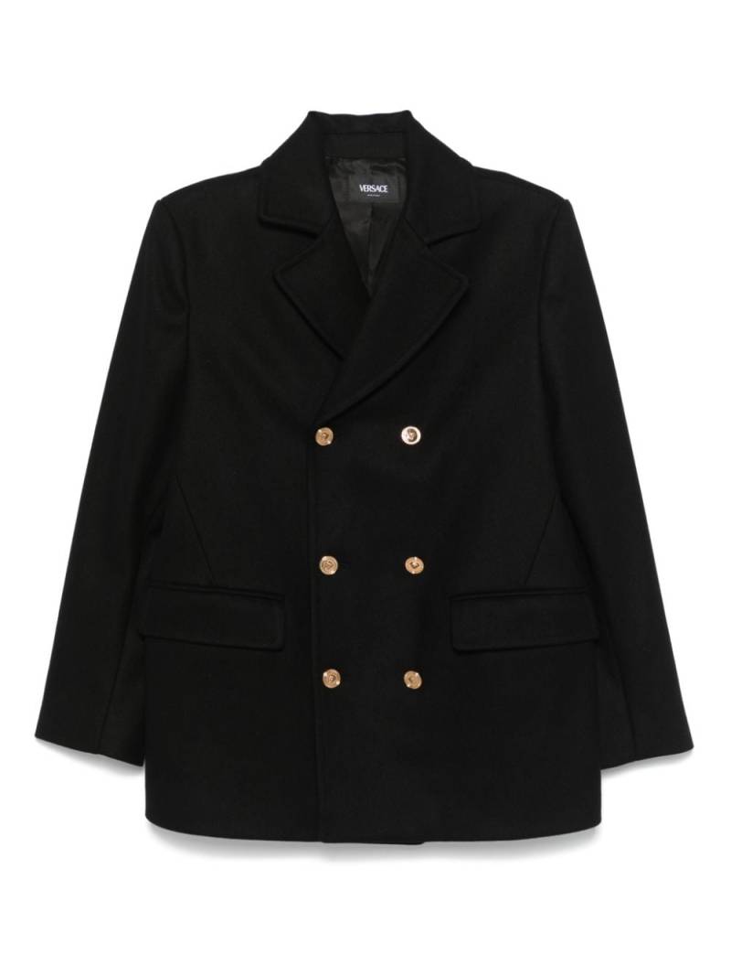 Versace Kids Medusa Head-buttons peacoat - Black von Versace Kids