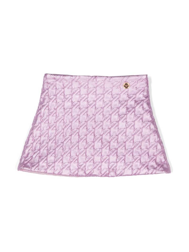 Versace Kids Medusa Head-motif skirt - Purple von Versace Kids