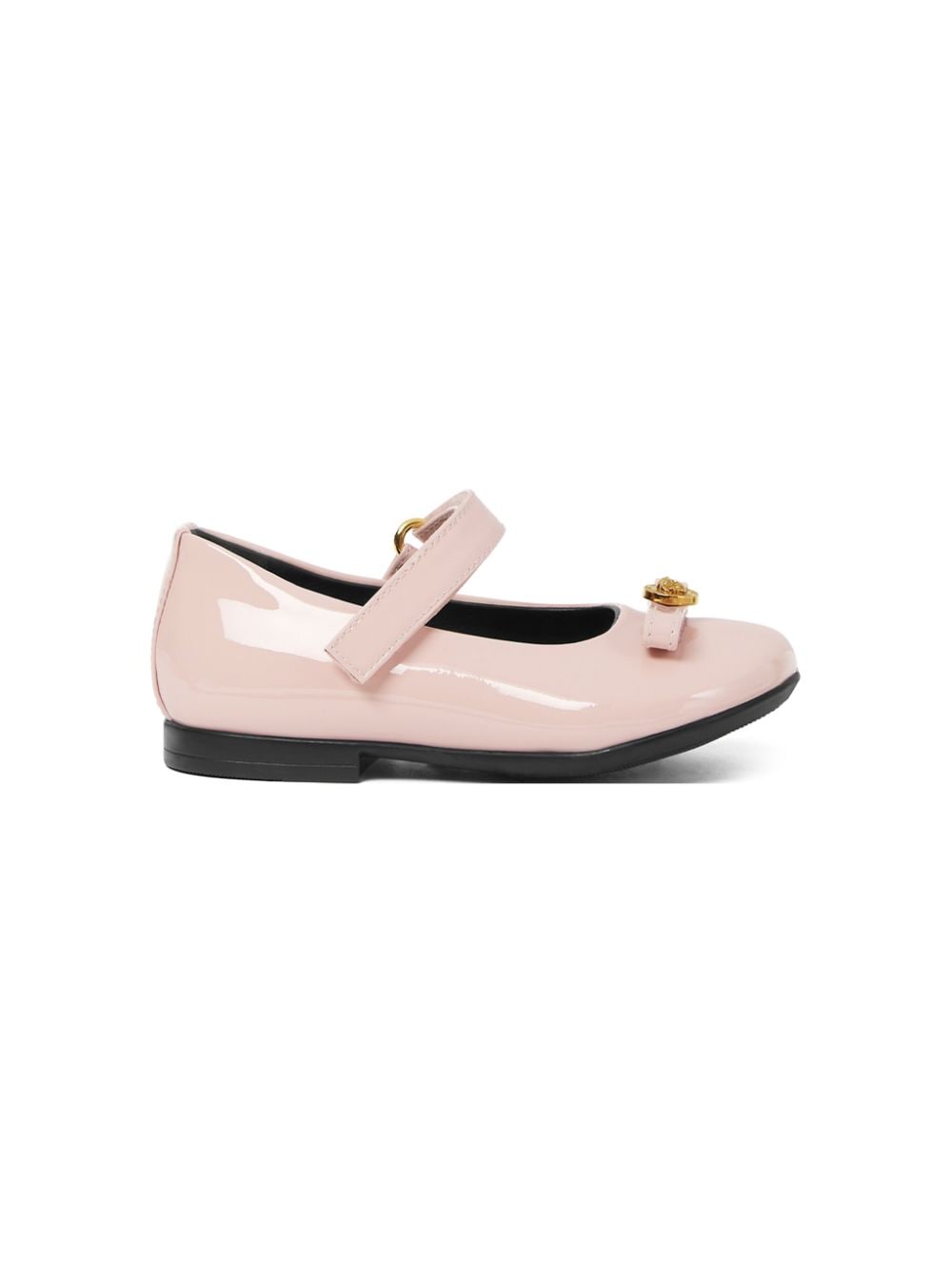 Versace Kids Gianni Ribbon ballerina shoes - Pink von Versace Kids