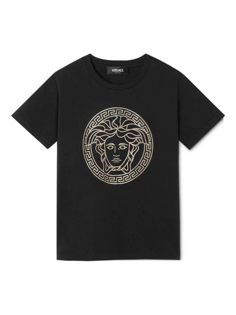 Versace Kids Medusa Head-print T-shirt - Black von Versace Kids