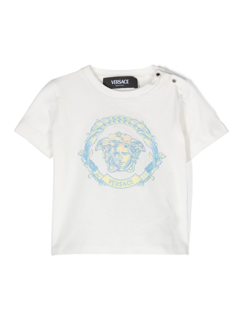 Versace Kids Medusa Head-print cotton T-shirt - White von Versace Kids