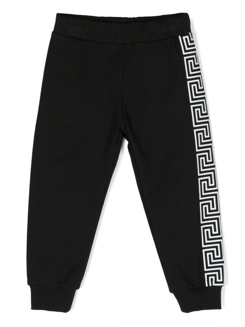 Versace Kids Medusa Head-print cotton track pants - Black von Versace Kids