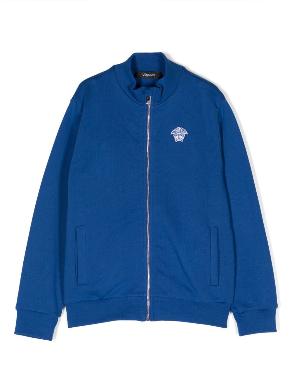 Versace Kids Medusa Head zip-up sweatshirt - Blue von Versace Kids