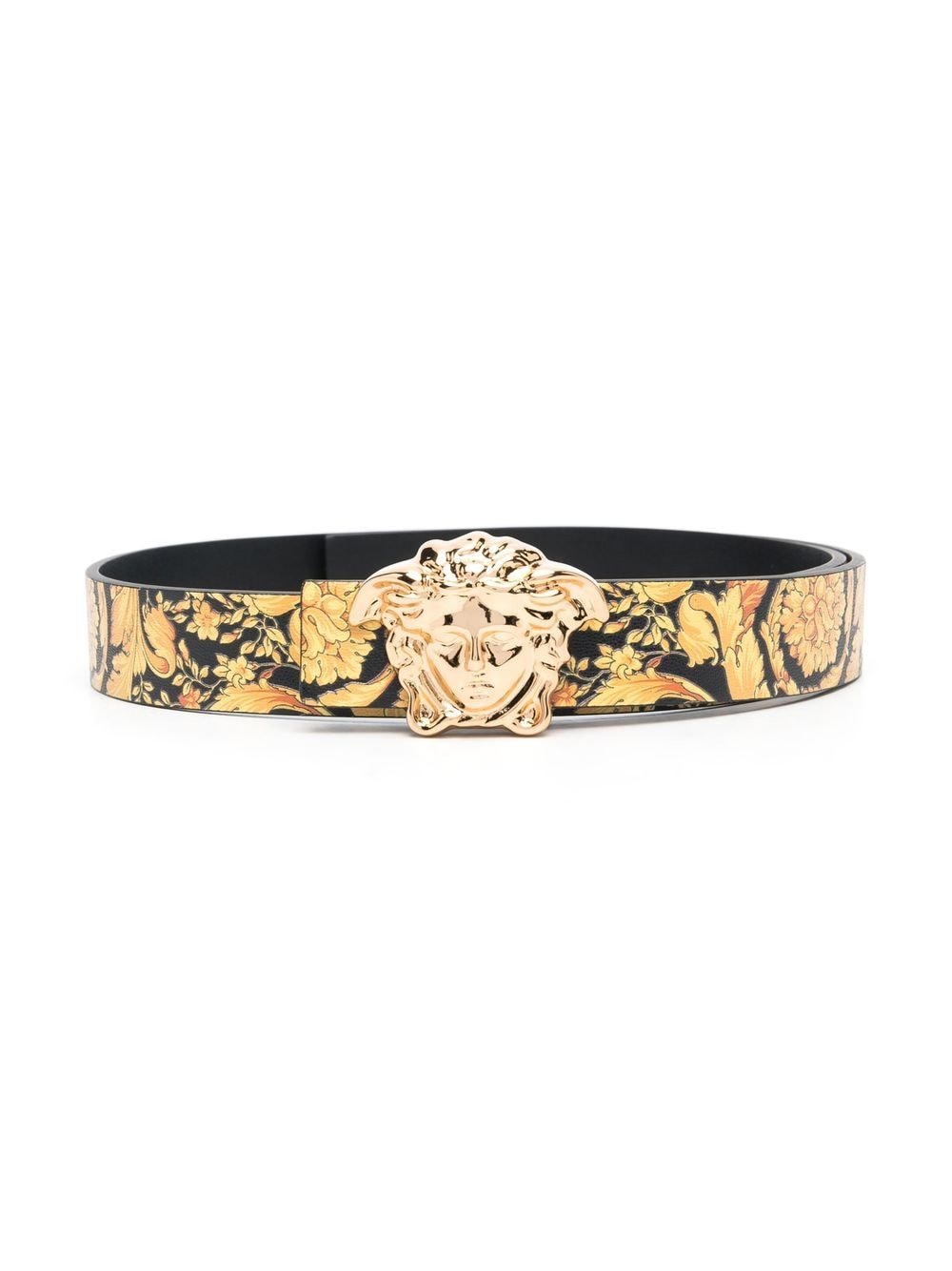 Versace Kids Medusa baroque-print leather belt - Black von Versace Kids