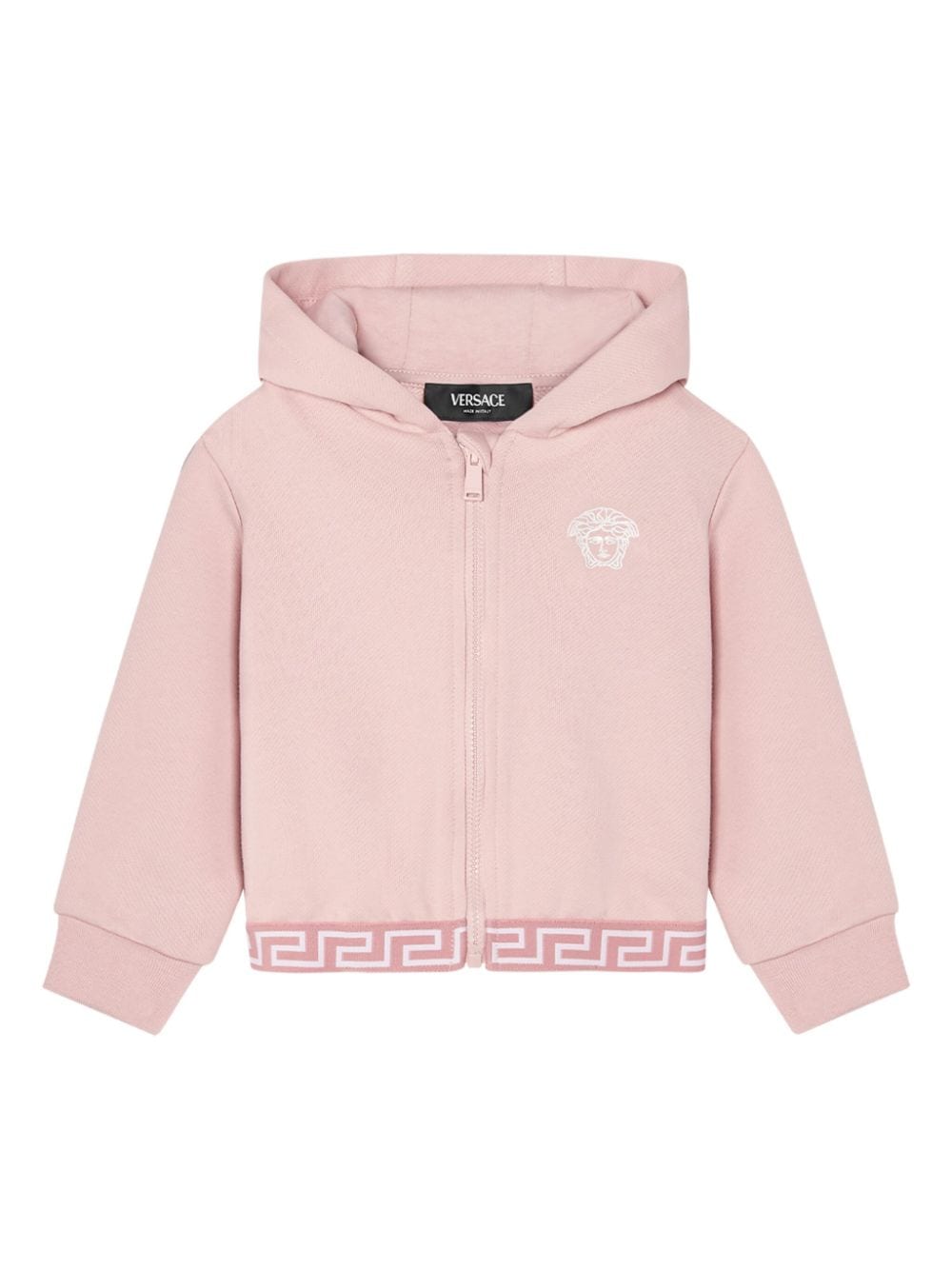 Versace Kids Medusa cotton hooded jacket - Pink von Versace Kids