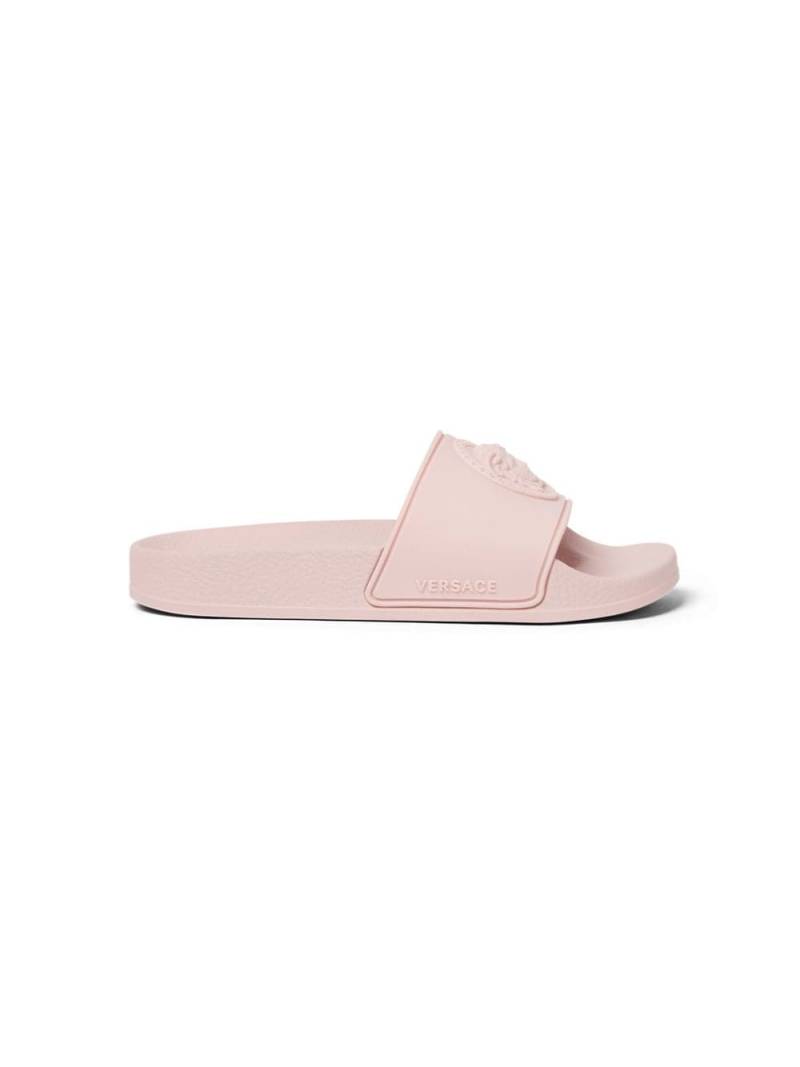 Versace Kids Medusa-debossed slides - Pink von Versace Kids