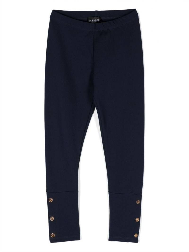 Versace Kids Medusa-detailed elasticated-waistband leggings - Blue von Versace Kids