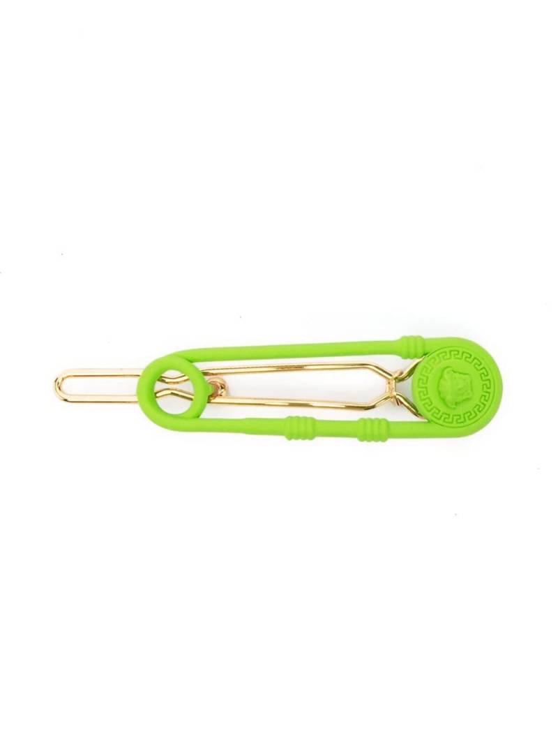 Versace Kids Medusa-embellished hair clip - Green von Versace Kids