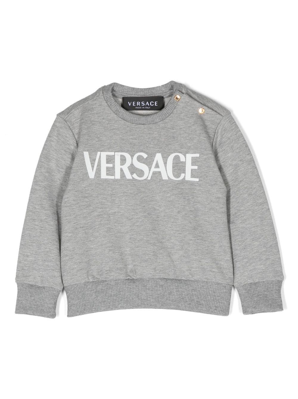 Versace Kids logo-print cotton sweatshirt - Grey von Versace Kids