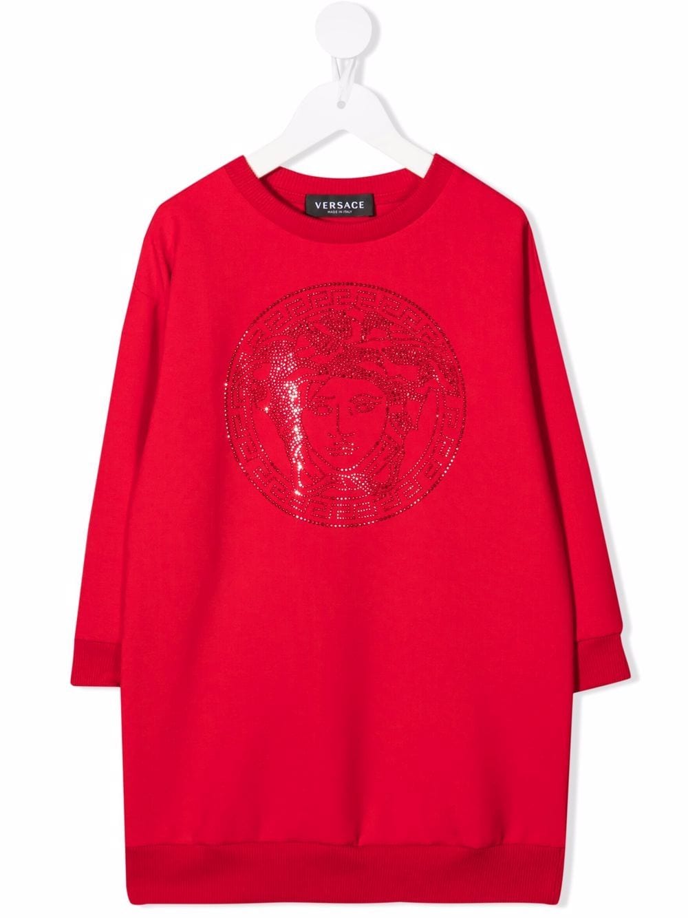 Versace Kids Medusa logo sweatshirt dress - Red von Versace Kids