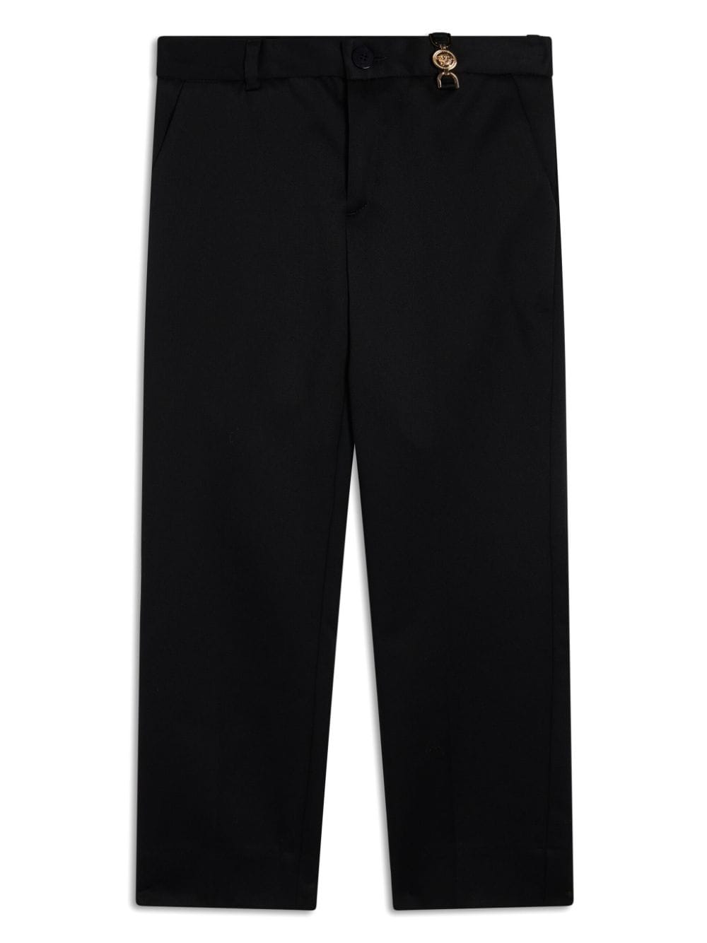 Versace Kids Medusa plaque detail trousers - Black von Versace Kids