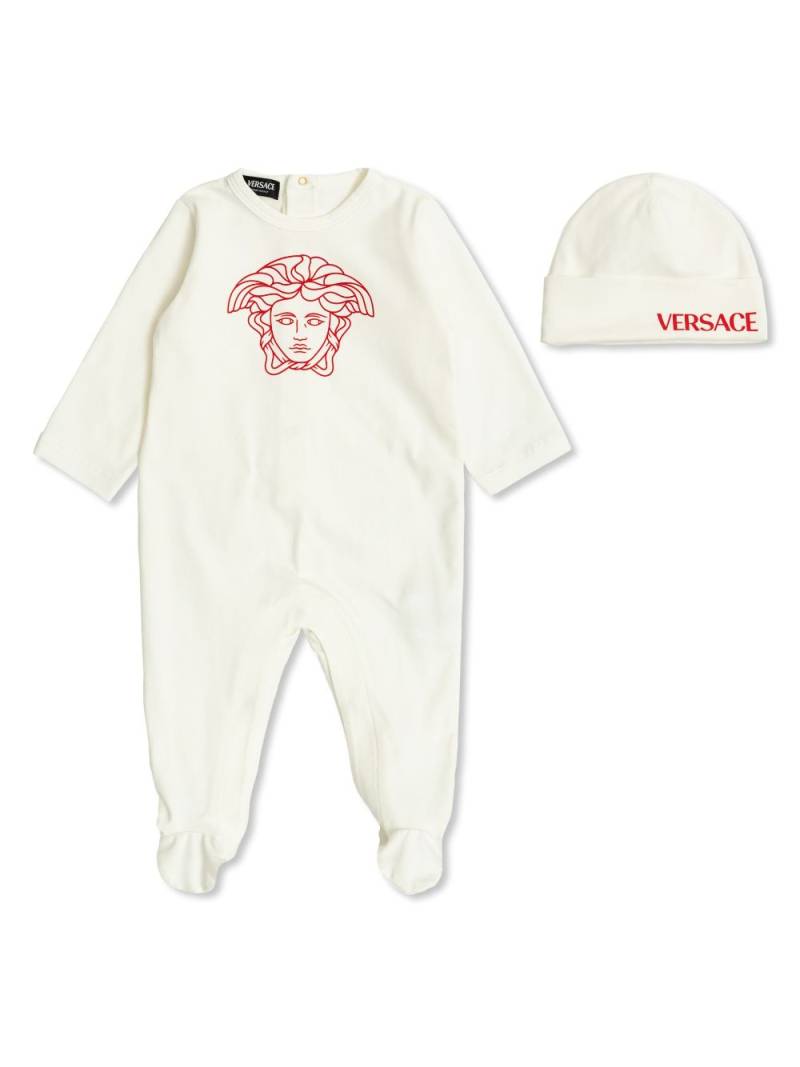 Versace Kids Medusa-print babygrow set - White von Versace Kids