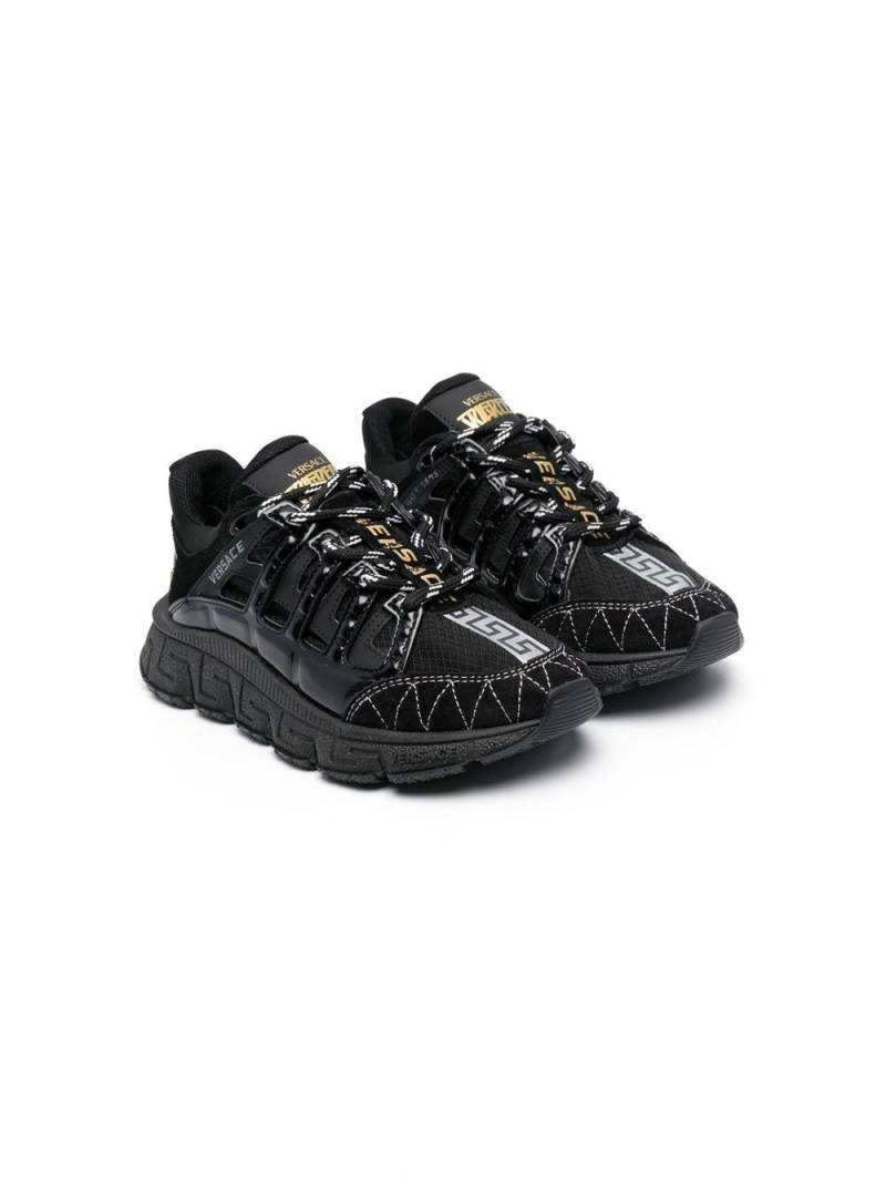 Versace Kids Trigreca low-top sneakers - Black von Versace Kids