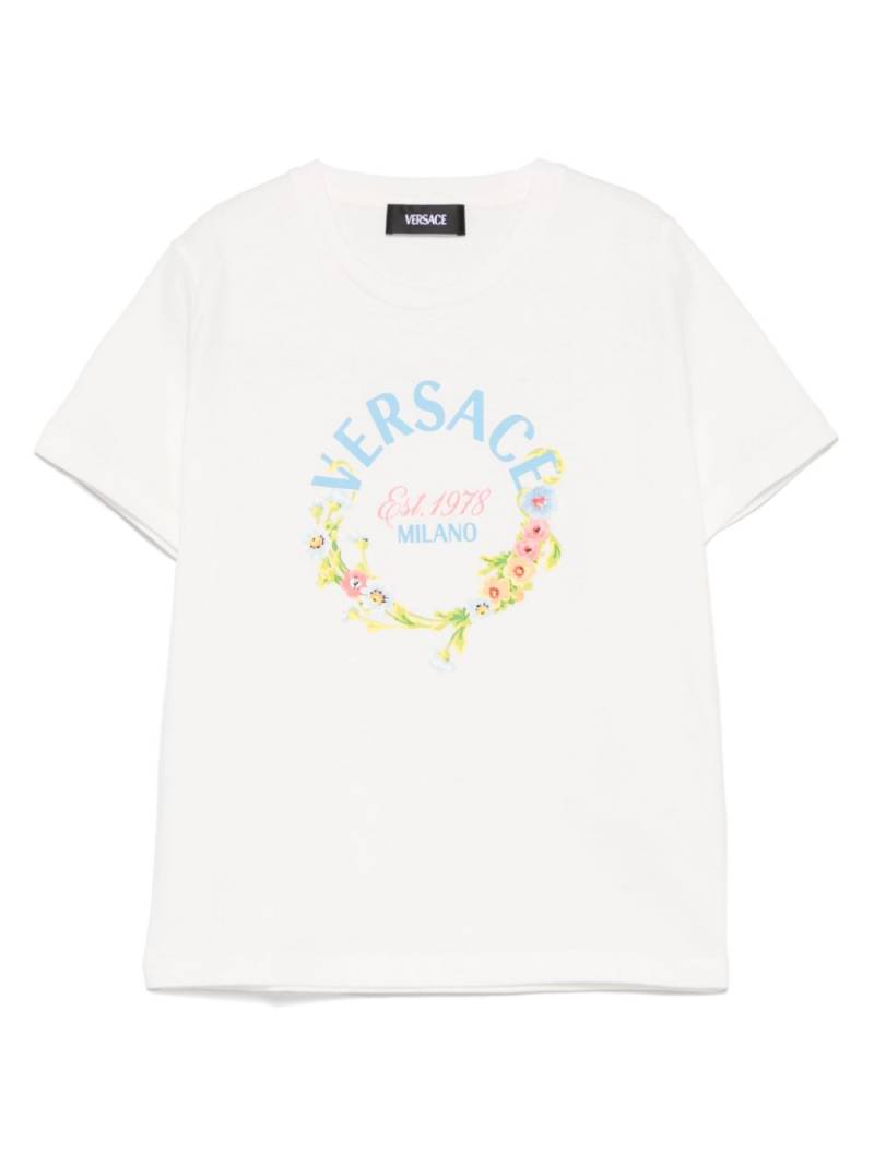 Versace Kids Versace-Milano-print T-shirt - White von Versace Kids