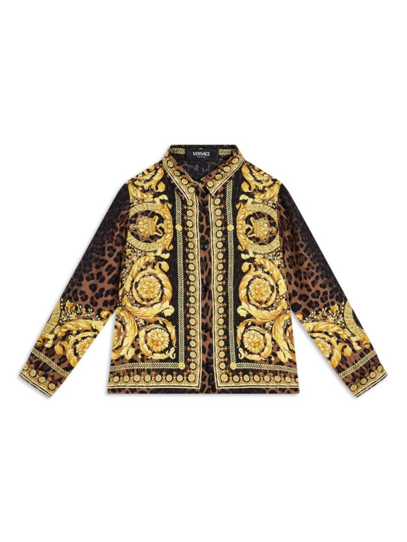 Versace Kids Wild Barocco shirt - Gold von Versace Kids