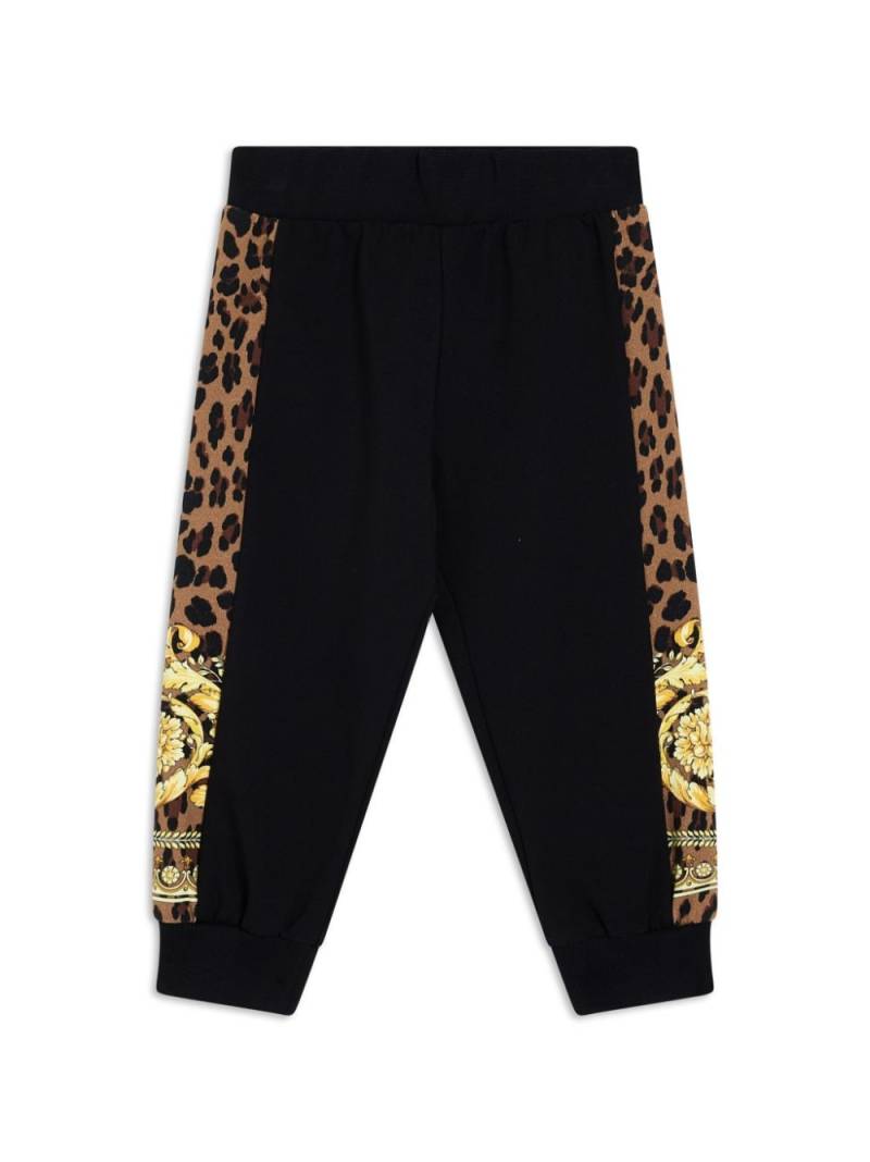 Versace Kids Wild Barocco sweatpants - Black von Versace Kids