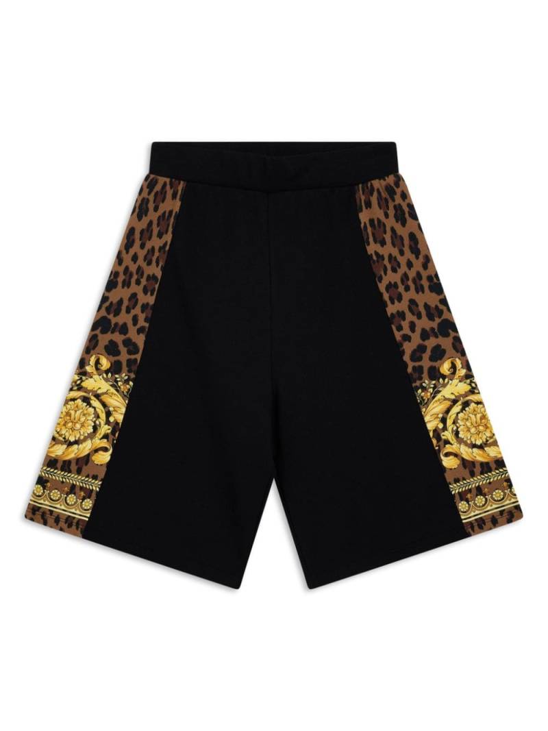 Versace Kids barocco-print shorts - Black von Versace Kids