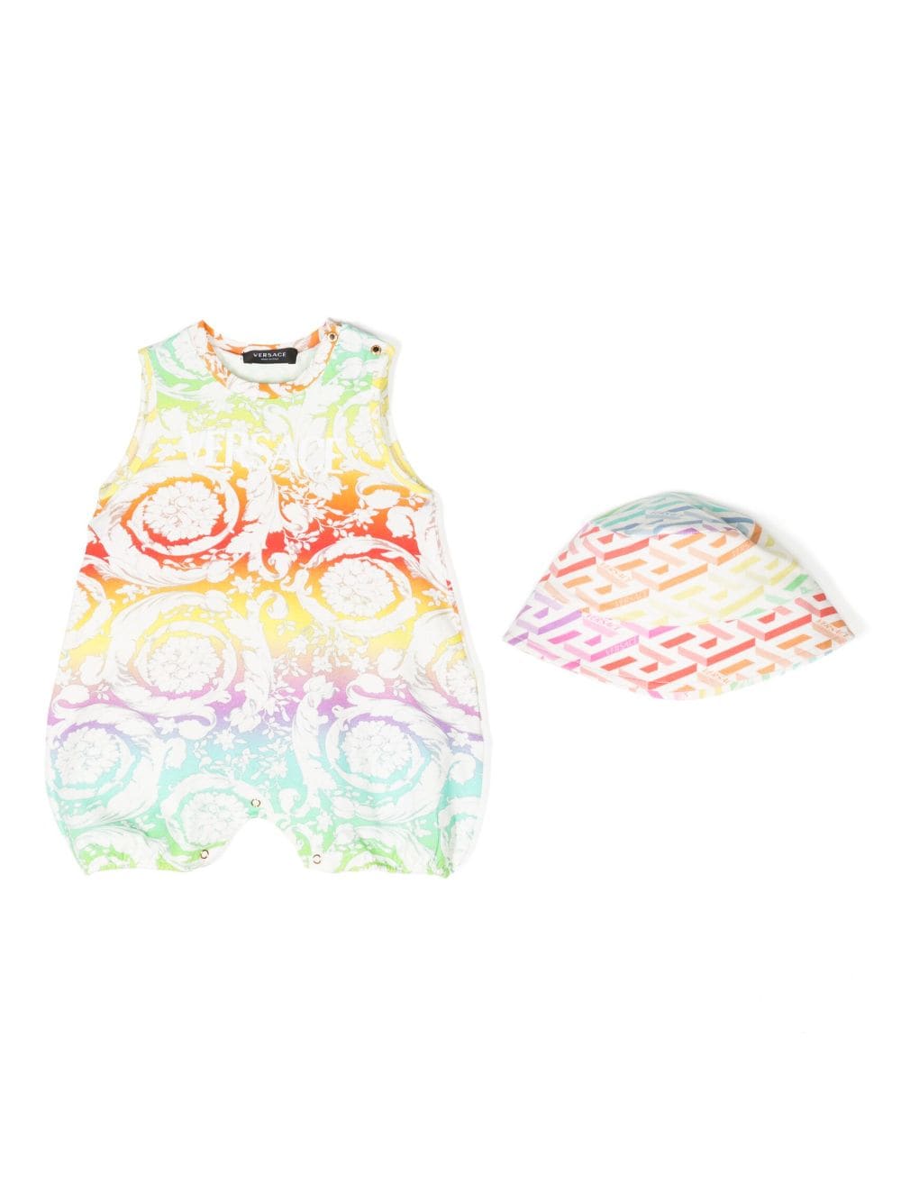 Versace Kids baroque-print shorties set - Multicolour von Versace Kids