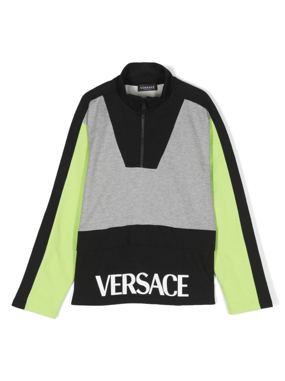 Versace Kids colour-block cotton T-shirt - Black von Versace Kids