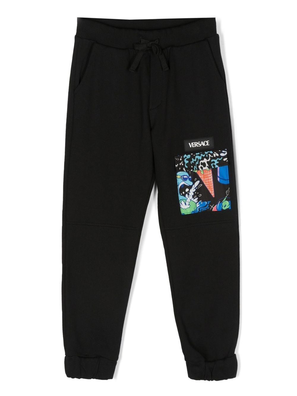 Versace Kids flap-pocket track pants - Black von Versace Kids