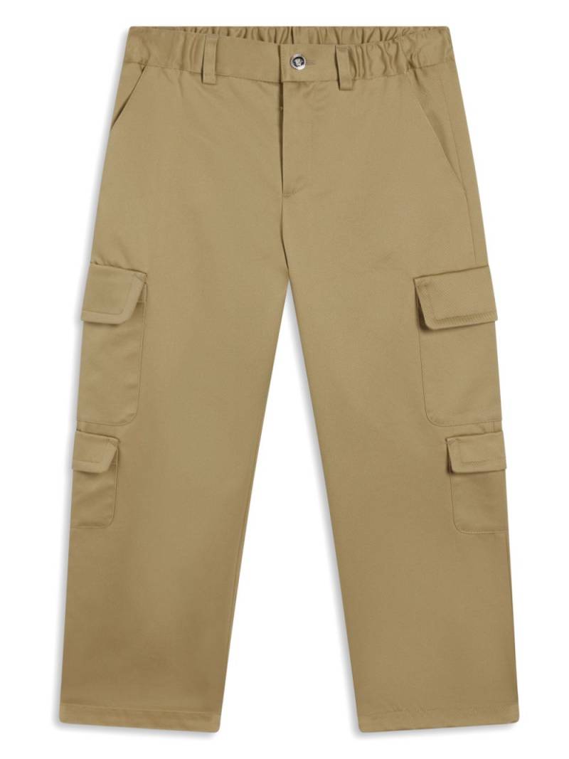 Versace Kids gabardine cargo trousers - Neutrals von Versace Kids