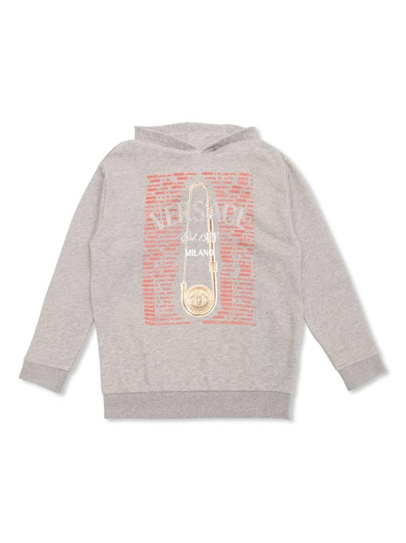 Versace Kids graphic print sweatshirt - Grey von Versace Kids