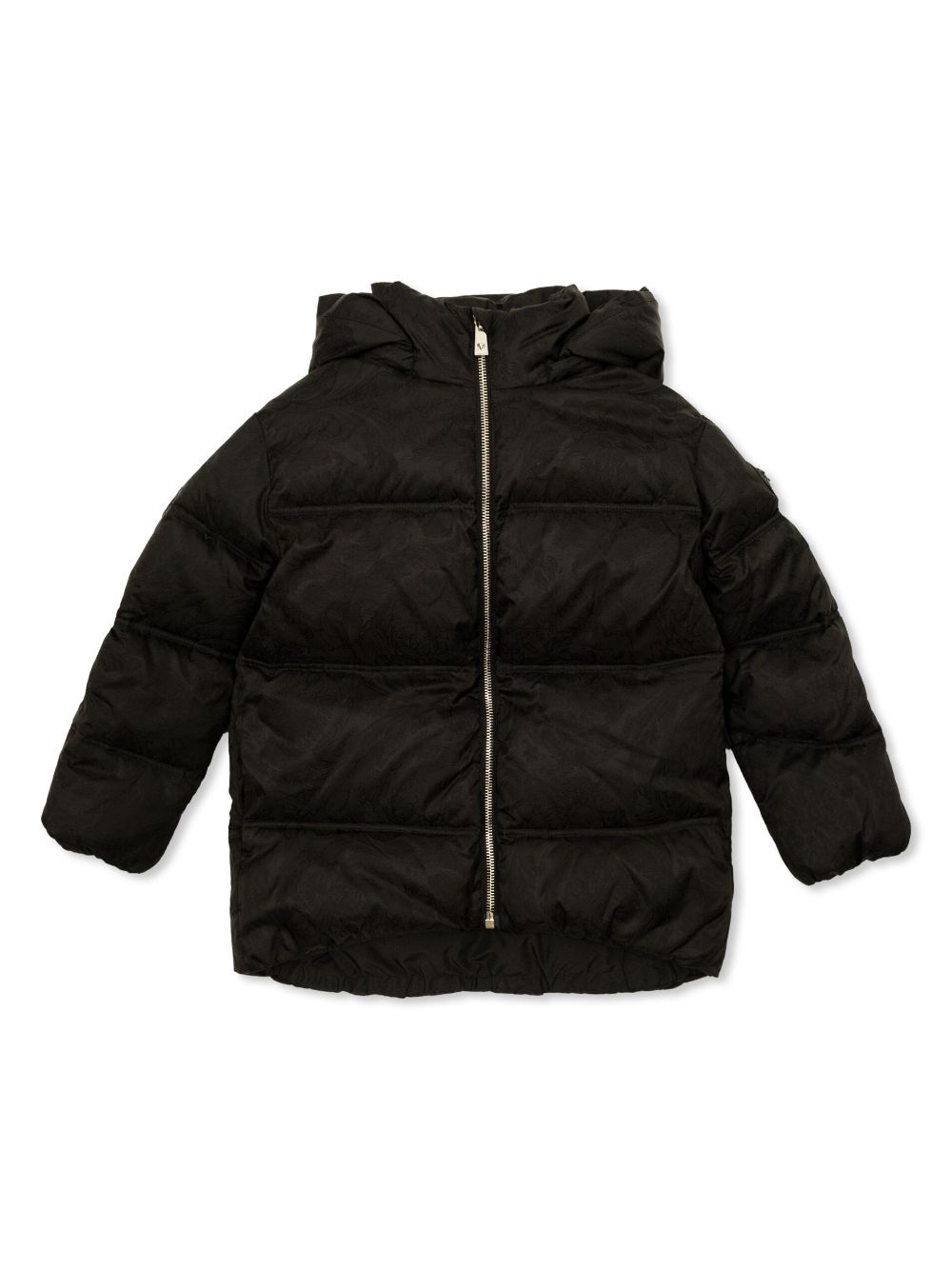 Versace Kids hooded down jacket - Black von Versace Kids