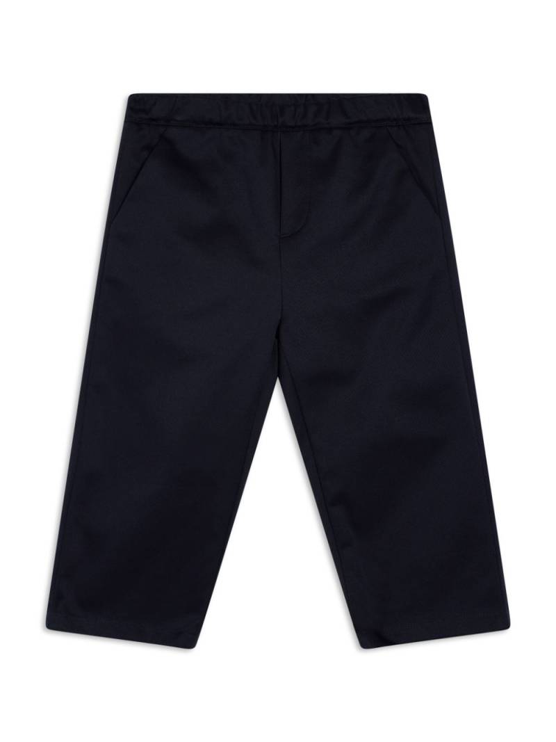 Versace Kids logo-embroidered trousers - Black von Versace Kids