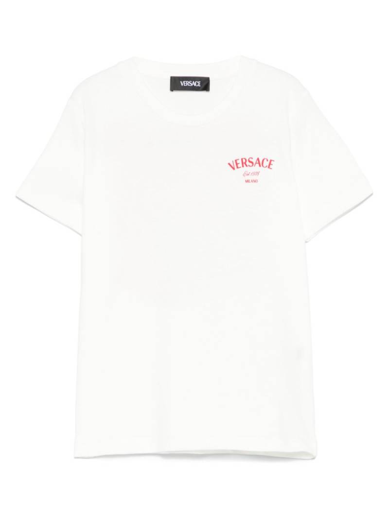 Versace Kids logo-print T-shirt - Neutrals von Versace Kids