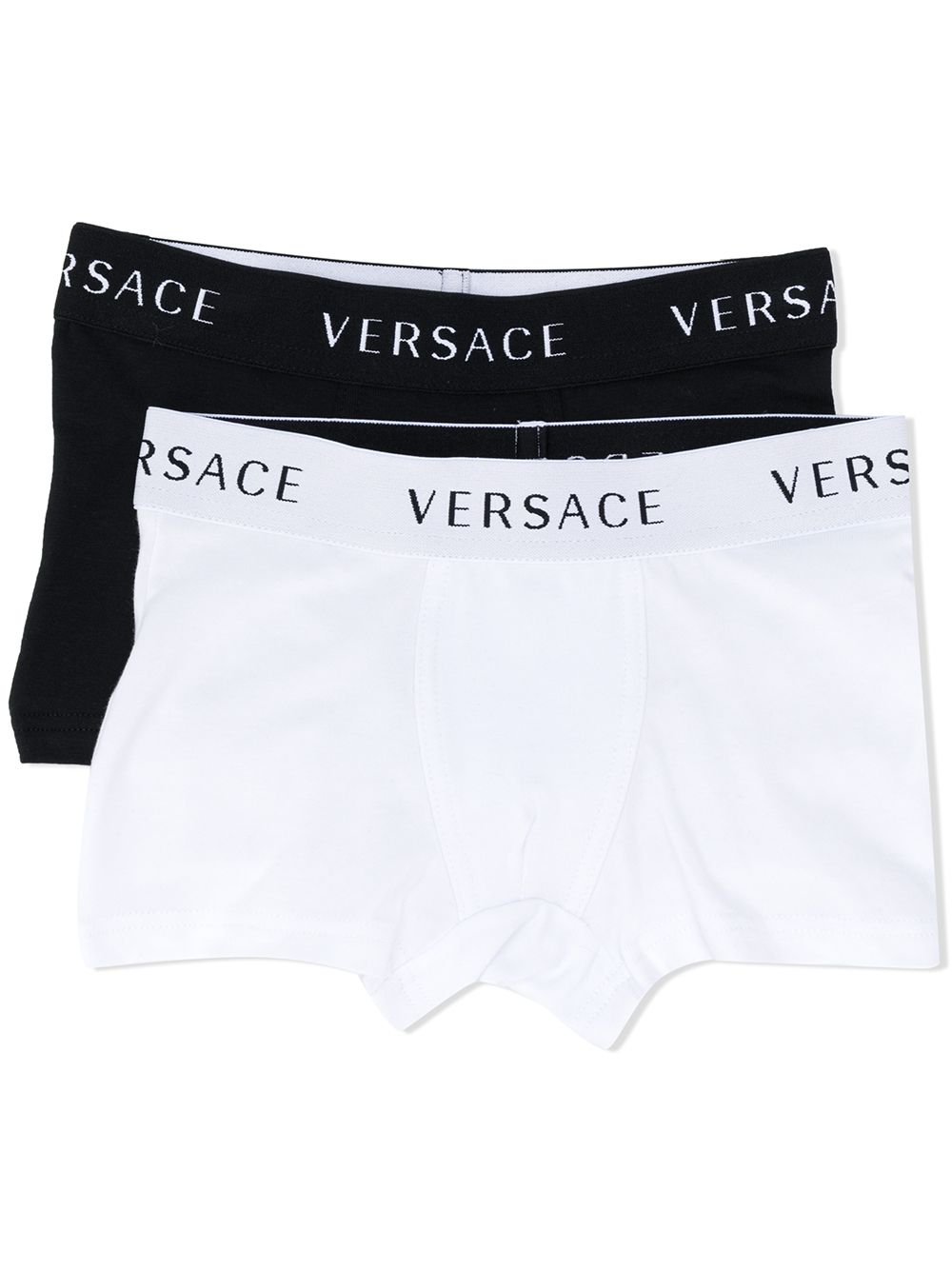 Versace Kids logo print boxers - White von Versace Kids