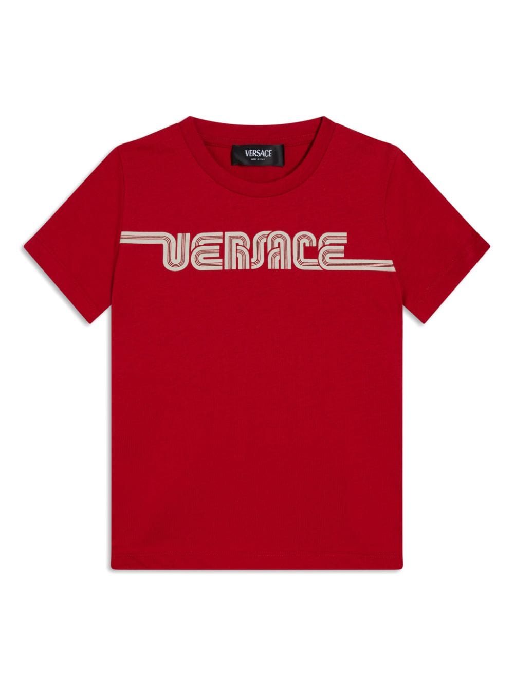 Versace Kids logo-print cotton T-shirt - Red von Versace Kids