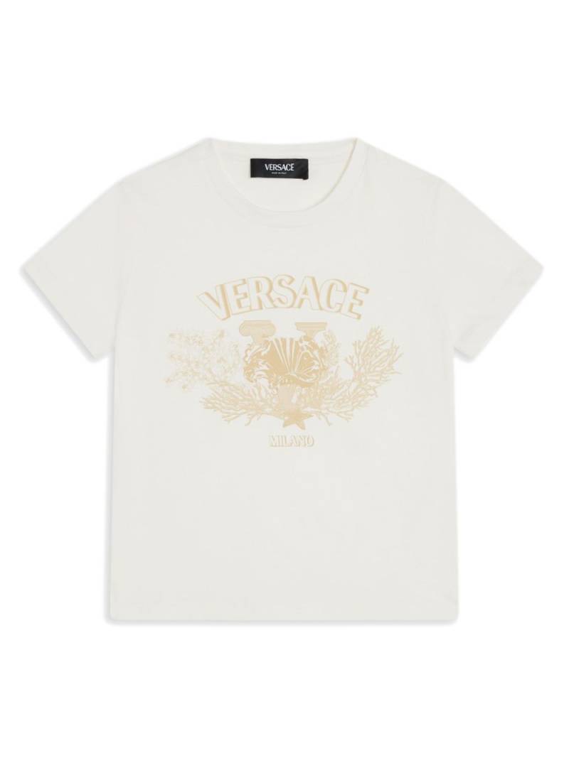 Versace Kids logo-print cotton T-shirt - White von Versace Kids