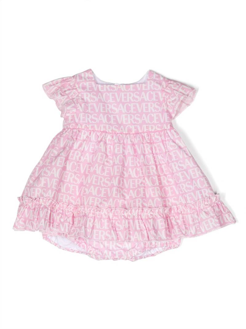 Versace Kids logo-print cotton dress set - Pink von Versace Kids