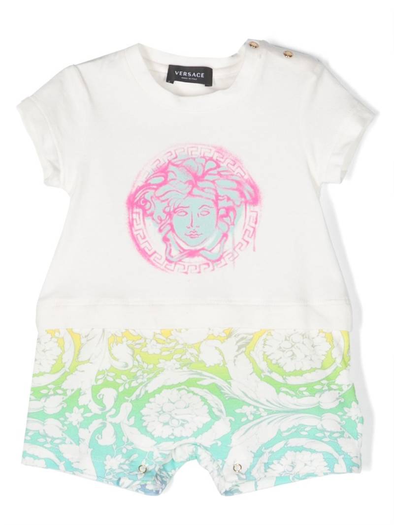 Versace Kids logo-print cotton shorties - White von Versace Kids