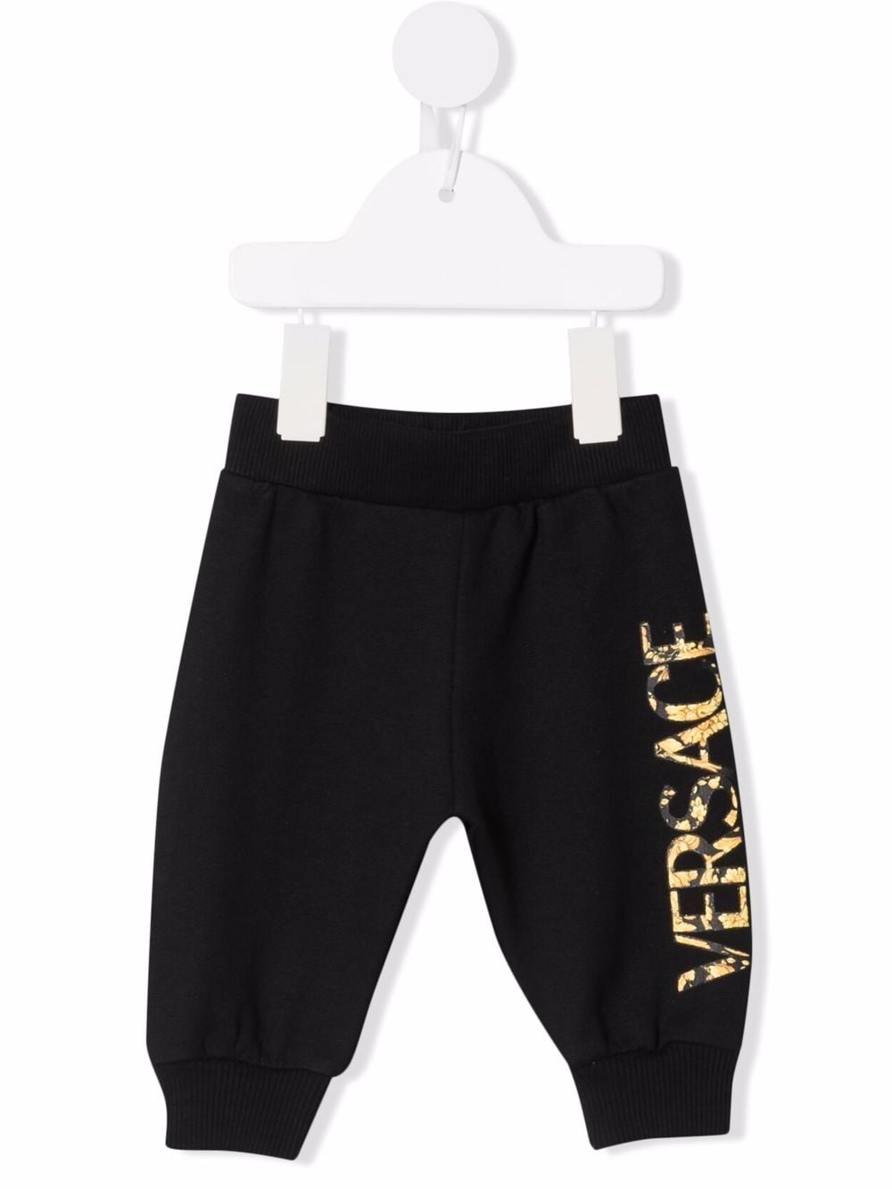 Versace Kids logo print joggers - Black von Versace Kids