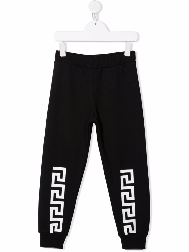 Versace Kids logo-print sweatpants - Black von Versace Kids