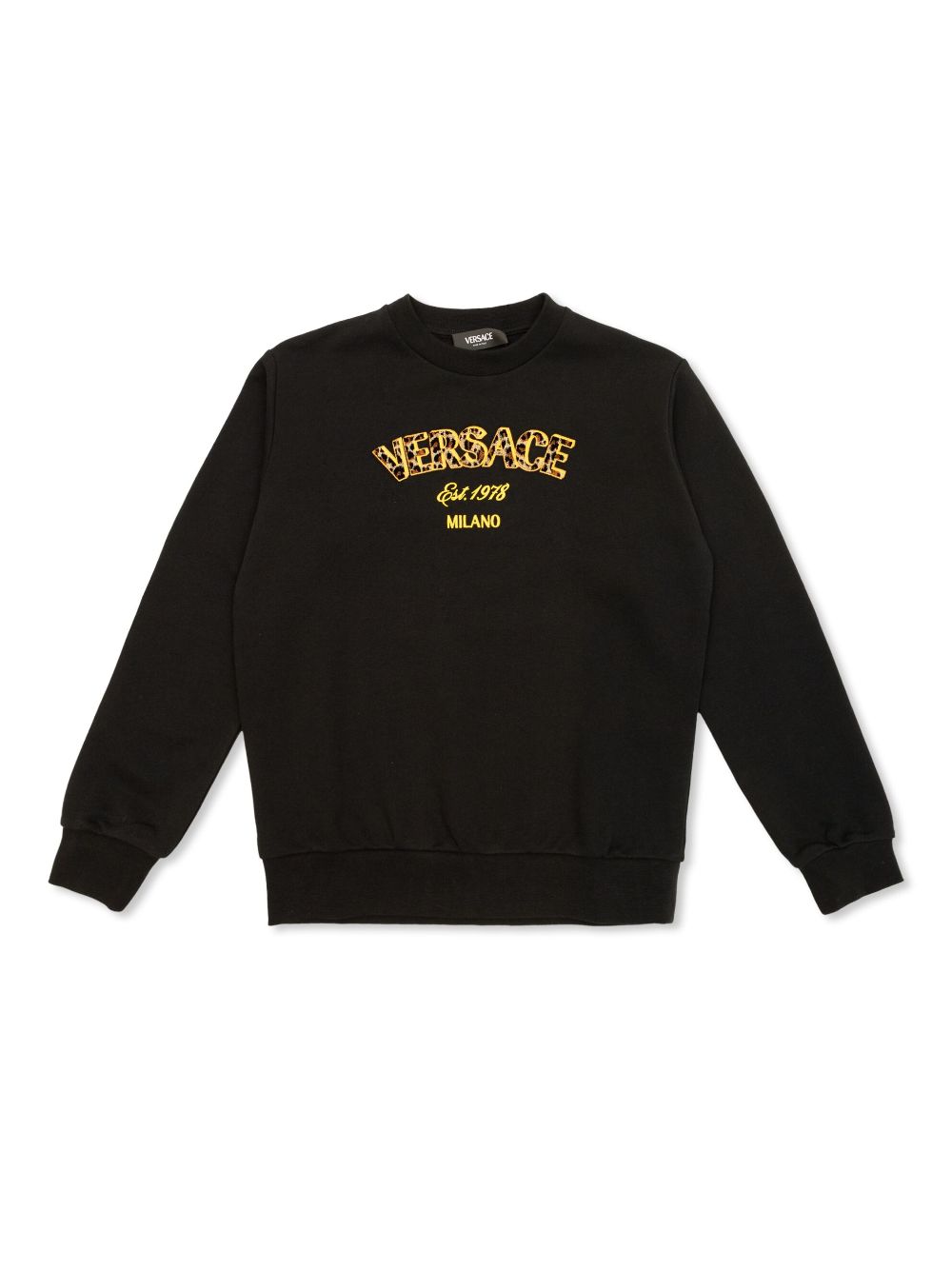 Versace Kids logo-print sweatshirt - Black von Versace Kids