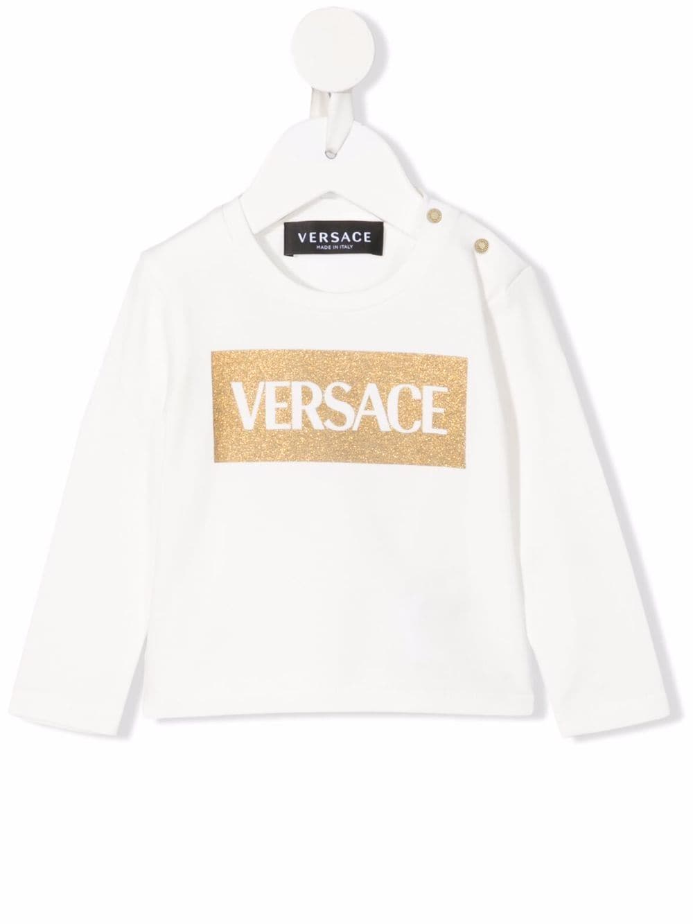 Versace Kids logo-print sweatshirt - White von Versace Kids