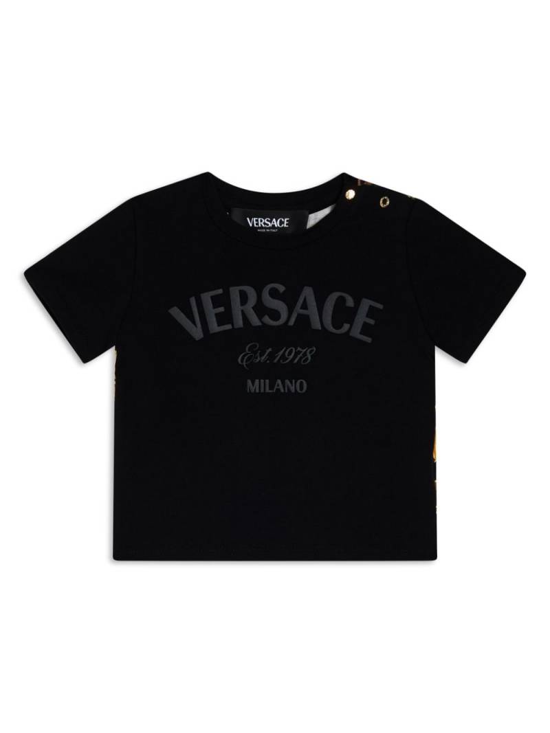 Versace Kids logo-print t-shirt - Black von Versace Kids