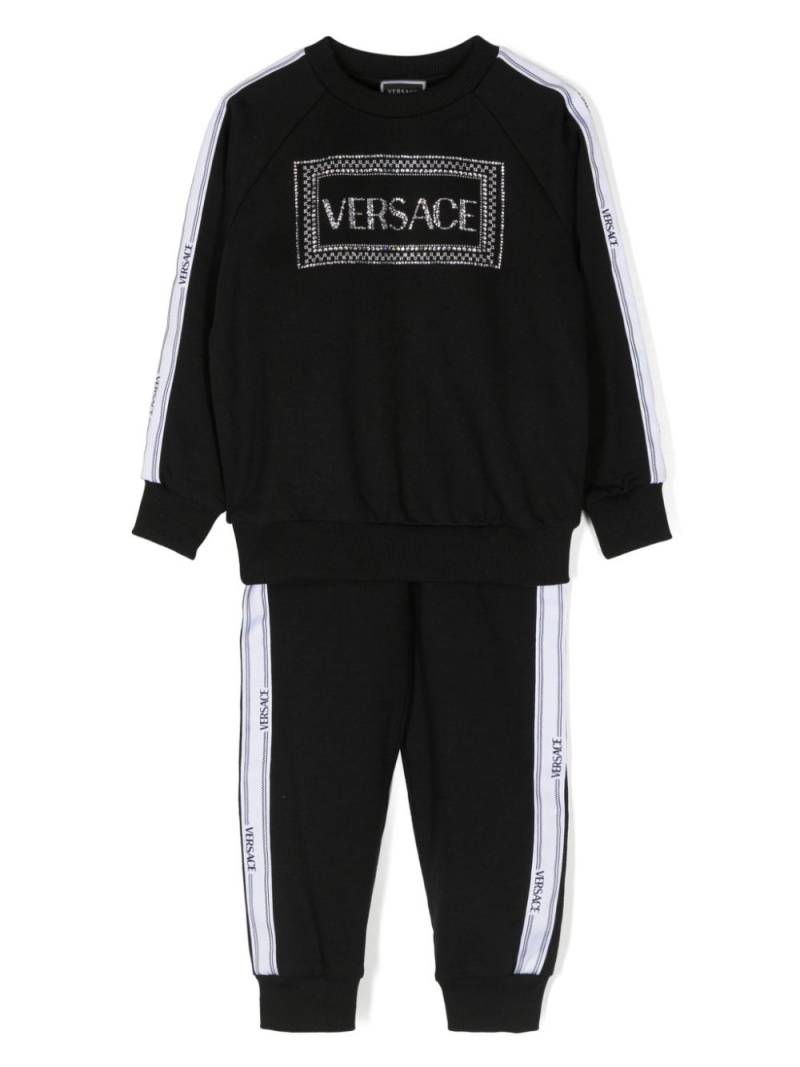 Versace Kids logo-print tracksuit set - Black von Versace Kids