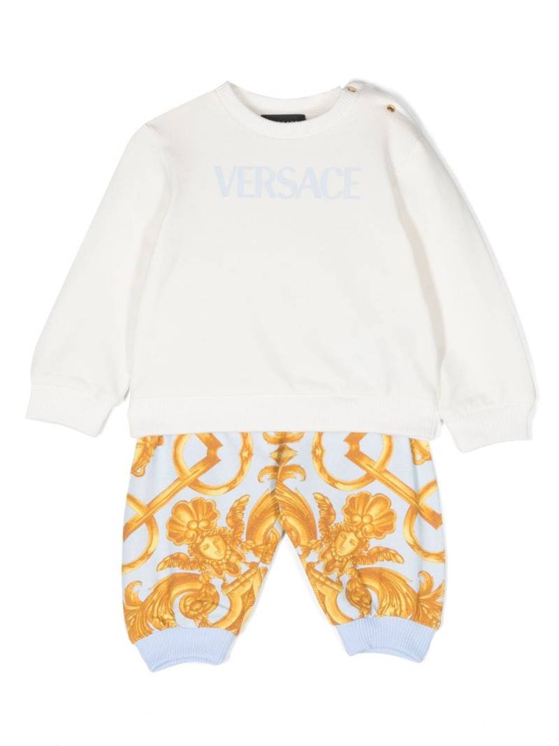 Versace Kids logo-print tracksuit set - White von Versace Kids