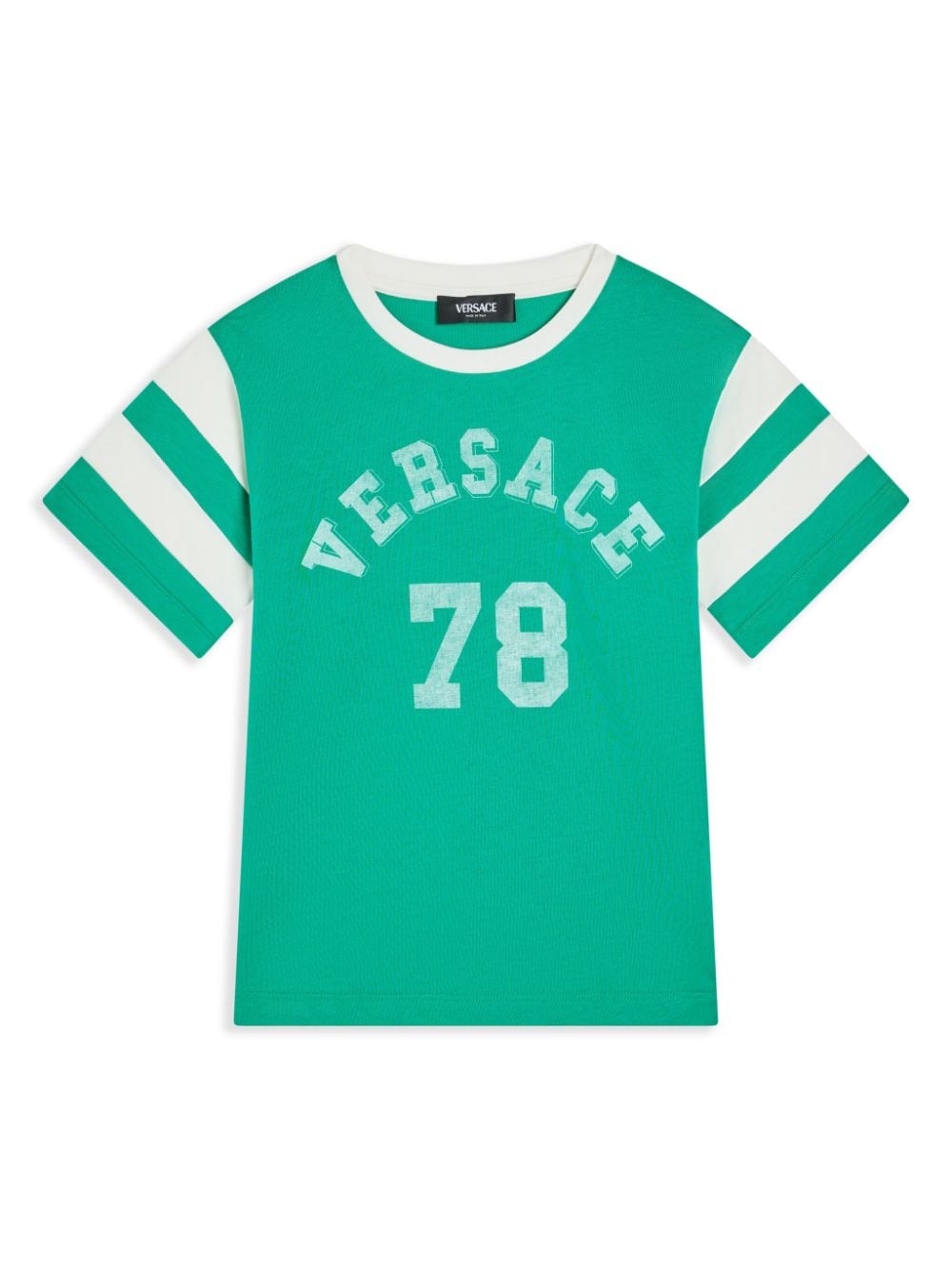 Versace Kids logo-stamped T-shirt - Green von Versace Kids