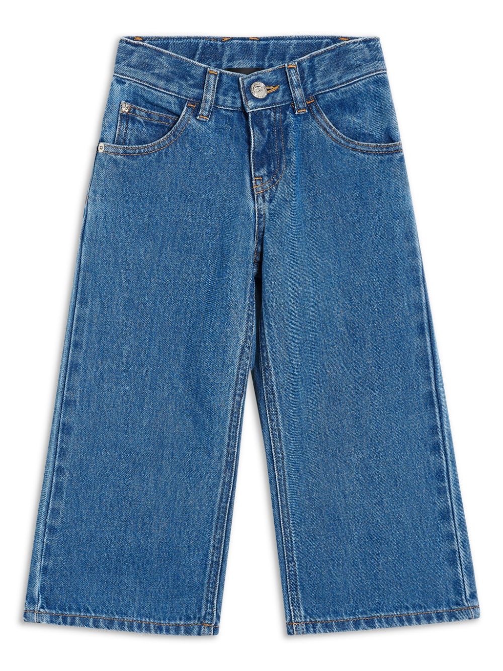 Versace Kids low-rise wide-leg jeans - Blue von Versace Kids