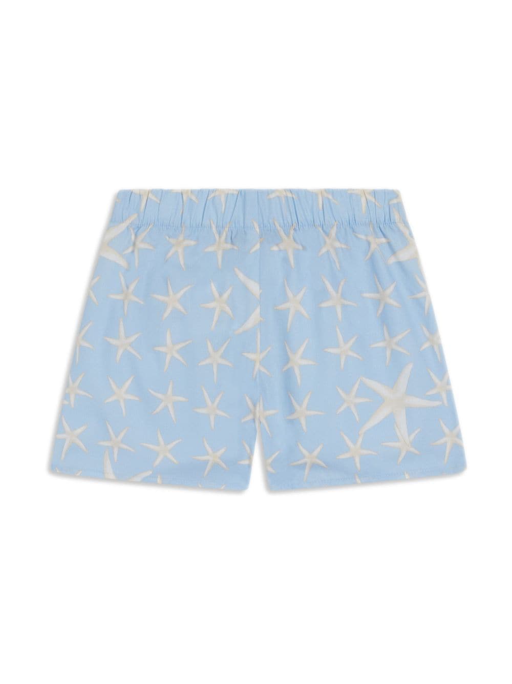 Versace Kids starfish-print logo-embroidered shorts - Blue von Versace Kids